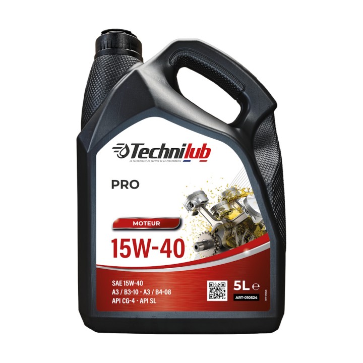 Huile moteur PRO 15W-40 - Bidon 5L