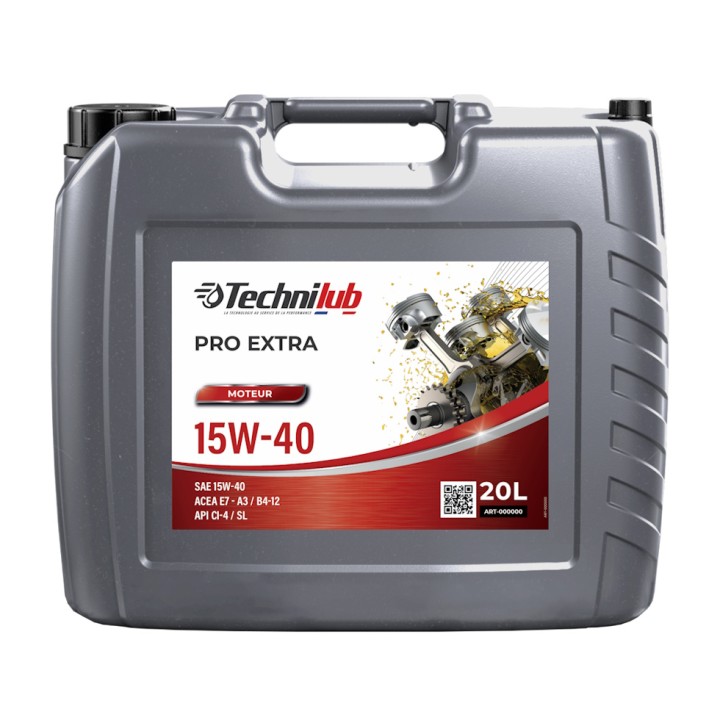 Huile moteur PRO EXTRA 15W-40 - Bidon 20 L