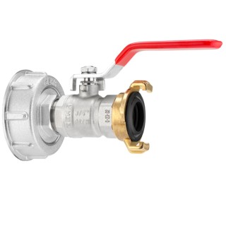 Kit GEKA plus adaptateur IBC, S60x6, a. robinet à bille, raccord GEKA
