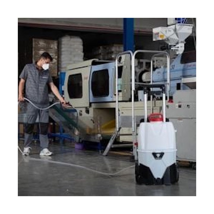 Pulvérisateur électrique sur roues Pulmic Industrial 35 - 7 bars, jet 13 m, raccord rapide, autonettoyage