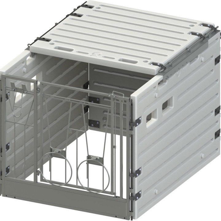 Support de toit Box à veaux modulaire avec tige Kerbl