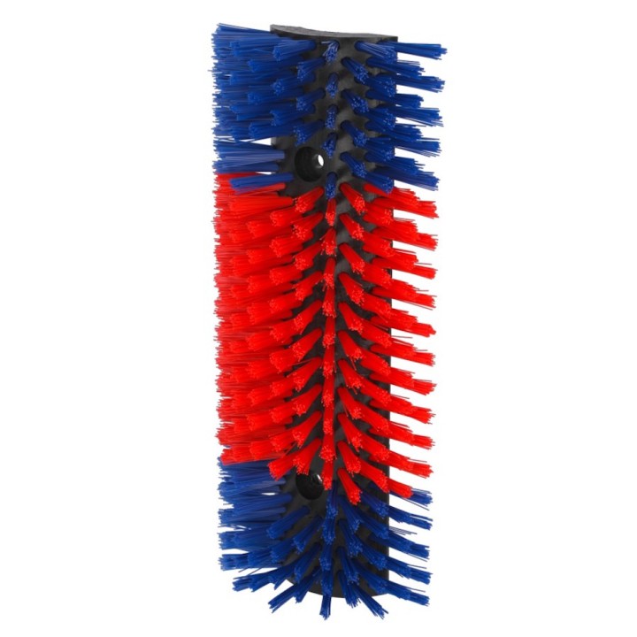 Brosse à gratter demi-ronde Betty, 50x22 cm, rouge et bleu Kerbl