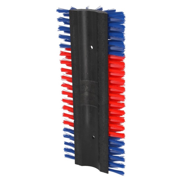 Brosse à gratter demi-ronde Betty, 50x22 cm, rouge et bleu Kerbl