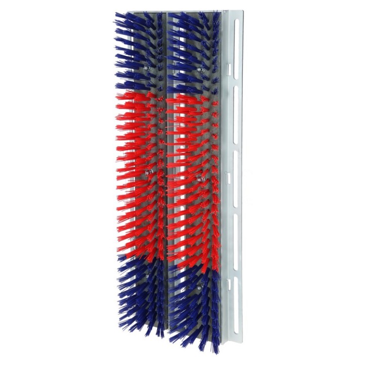 Brosse HappyCow Bully, 90x30 cm, rouge et bleu Kerbl