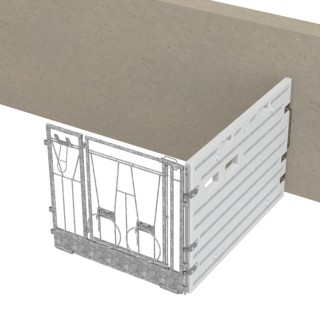 Extension de box à veau individuel placé contre un mur Kerbl
