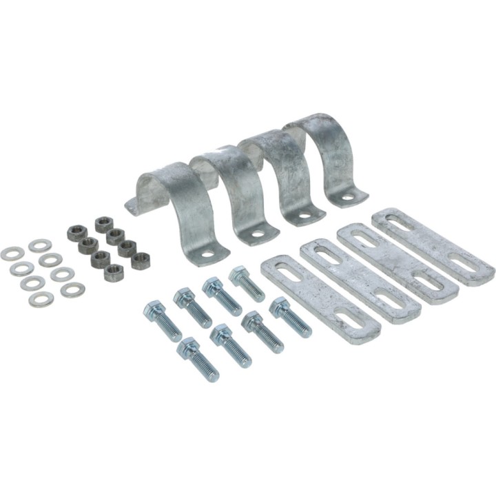 Kit de montage Brosse HappyCow Bully, 90x30 cm pour stabulation 2" 1/2 Kerbl
