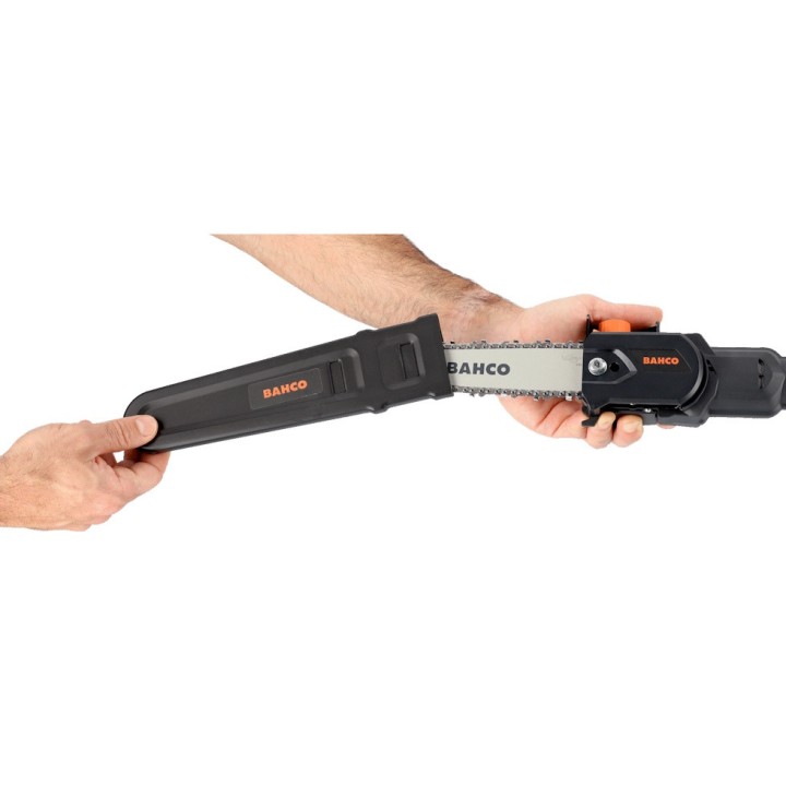 Elagueuse sur perche télescopique sans fil à batterie, 200 mm, 450-950 W, Bahco BCL108PS avec 2 batteries, chargeur