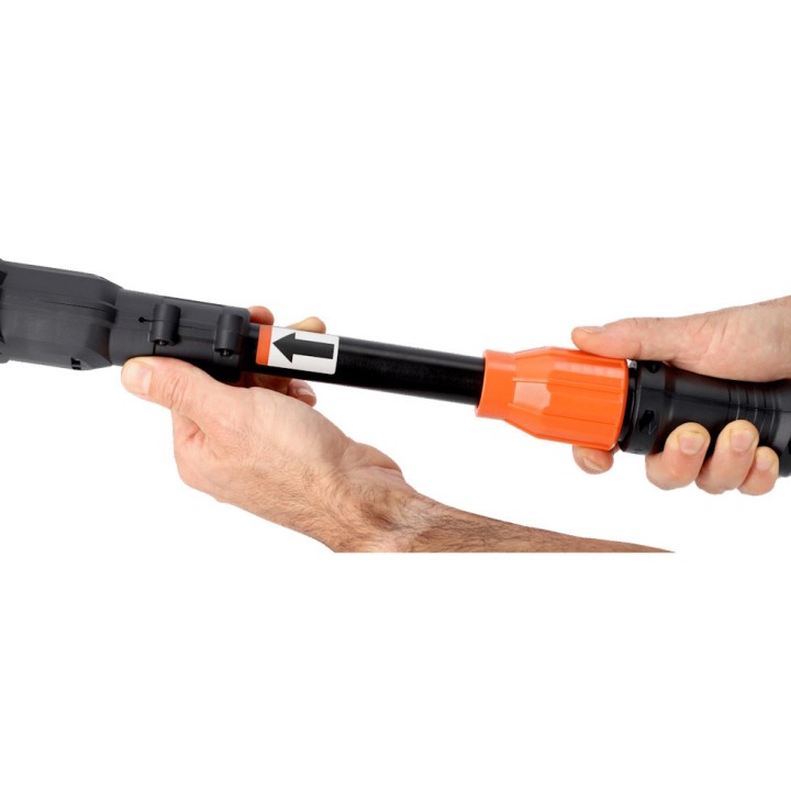 Elagueuse sur perche télescopique sans fil à batterie, 200 mm, 450-950 W, Bahco BCL108PS avec 2 batteries, chargeur