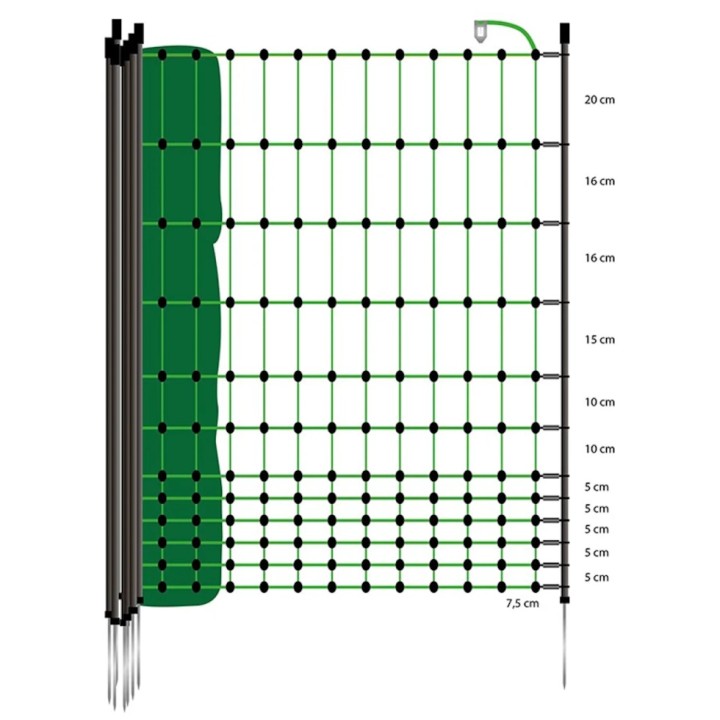 Filet volailles EuroNetz Filet pointe simple long. 50 m Gallagher