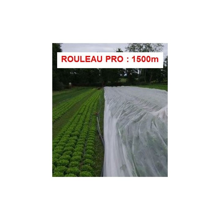 Voile hivernage ou forçage, 17 gr/m², non tissé blanc, Lonodis PRO, rouleau 1500 m, plusieurs largeurs