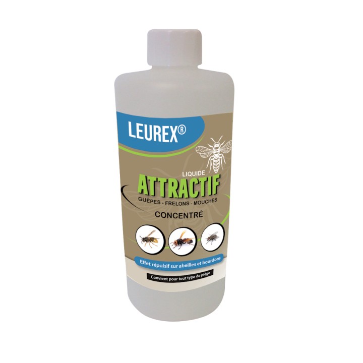 Attractif concentré liquide pour guêpes, frelons et mouches LEUREX