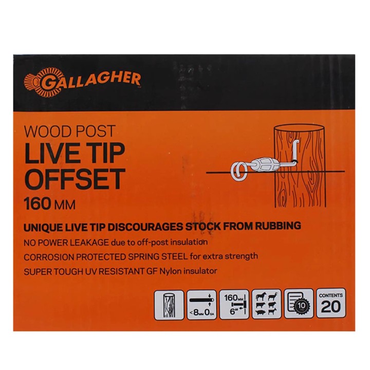 Isolateur à distance Live Tip Gallagher (20 unités)