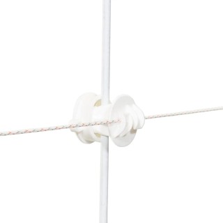 Isolateur à écrou blanc diam. 6 - 14 mm Gallagher (10 unités)