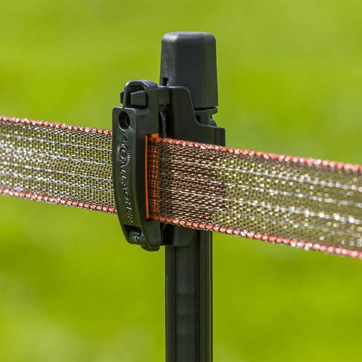 Clips ruban pour piquets Line post Gallagher (12 unités)