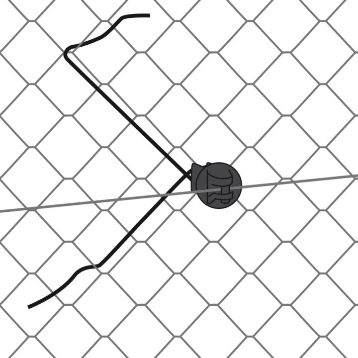 Isolateur à distance Gallagher spécial grillage (sachet de 25 unités)