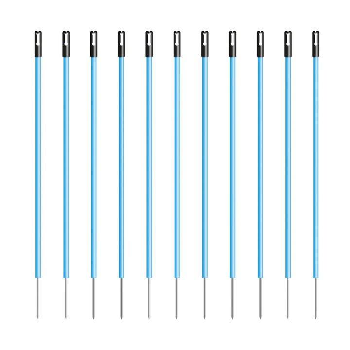 Piquet clôture électrique PVC bleu haut. 0,85 m + pointe 0,20 m Gallagher (10 unités)