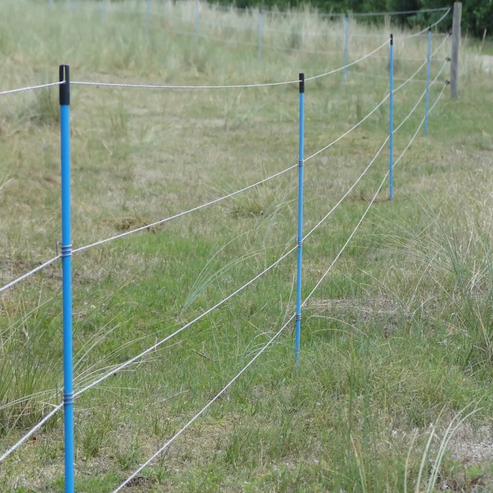 Piquet clôture électrique PVC bleu haut. 1,35 m + pointe 0,20 m Gallagher (10 unités)