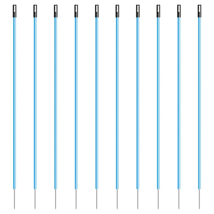 Piquet clôture électrique PVC bleu haut. 1,35 m + pointe 0,20 m Gallagher (10 unités)