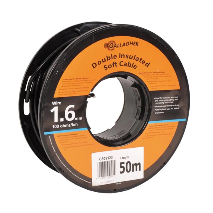 Câble de terre doublement isolé diam. 1,6 mm Gallagher