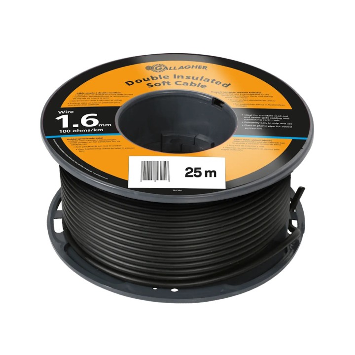 Câble de terre doublement isolé diam. 1,6 mm Gallagher