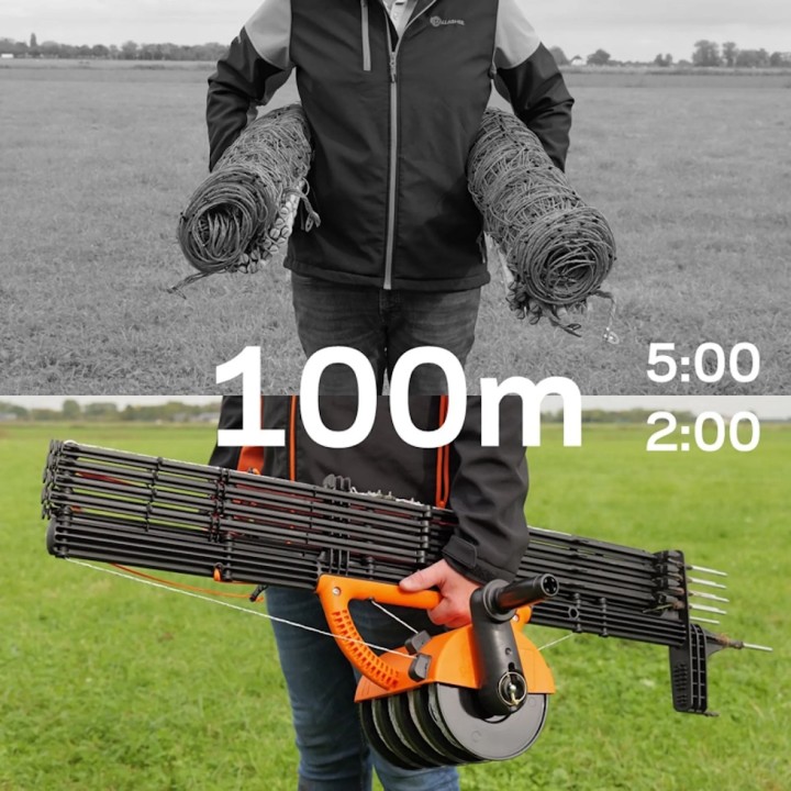 Kit clôture électrique SmartFence 2.0 Gallagher, lot de 4 kits de 100 m