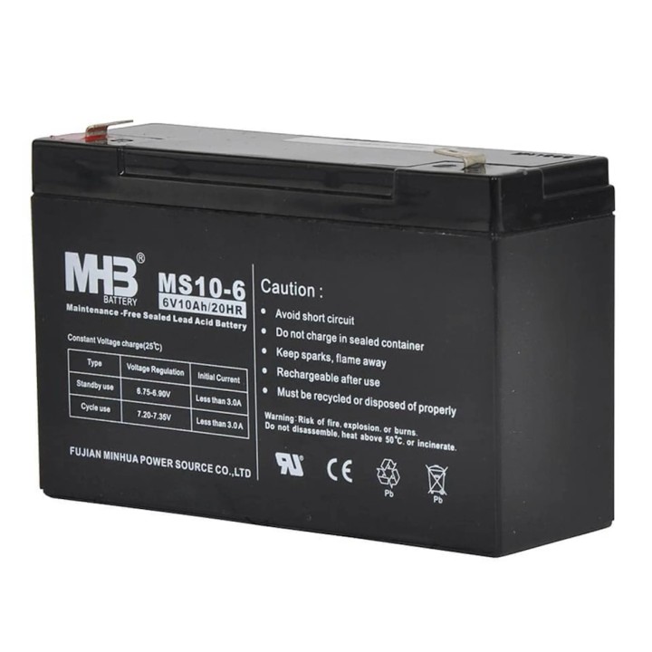 Batterie 6V / 10 Ah Gallager