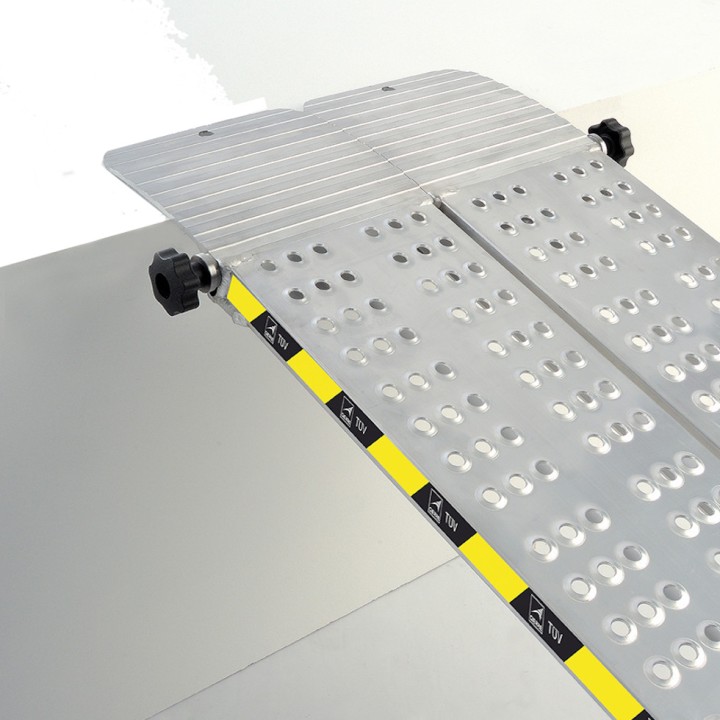Rampe de chargement fixe aluminium 2 m, capacité chargement max. par paire 1250 kg