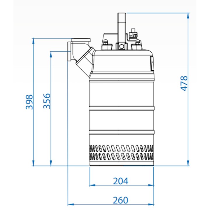 Pompe de chantier inox monophasée 1,2 kW - 480L/min Renson