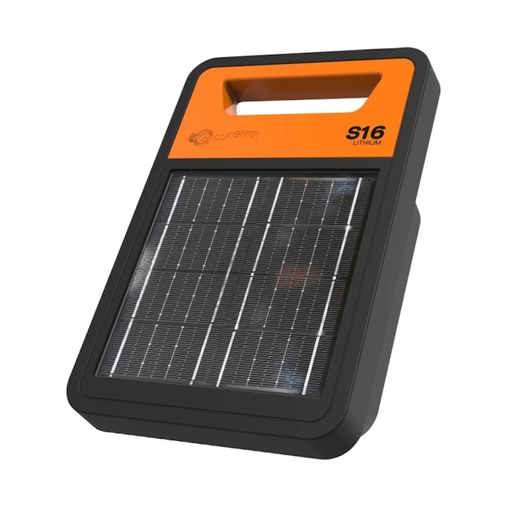 Électrificateur solaire S16li avec batterie lithium (0,16 J - Solaire) Gallagher