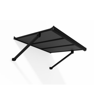 Auvent de porte Canopy Augustine Canopia - Noir - gris opaque
