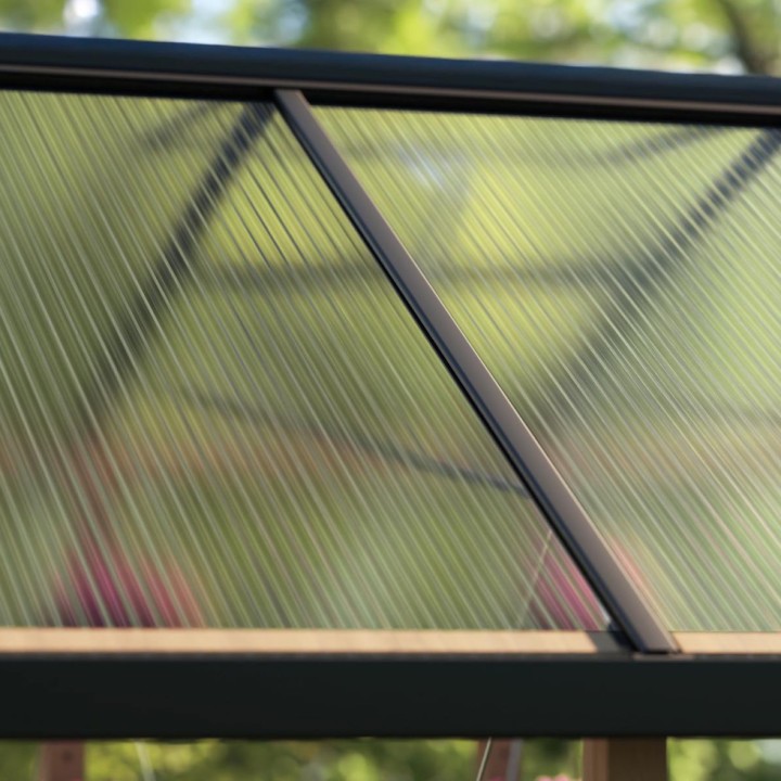 Kit serre de jardin Nature bois de cèdre Canopia - Panneaux polycarbonate transparents