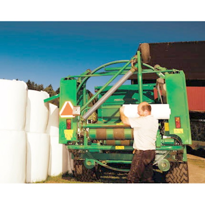Film Enrubannage Topwrap Trioworld, 7 couches ULTRA PREMIUM, largeur 750mm, vert clair