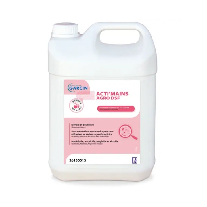 Lotion lavante désinfectante PAREDES Actimains spéciale Agro DSF - Bidon de 5 L