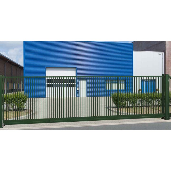 Portail Industriel AUTOPORTANT Largeur 5m Barreaudé