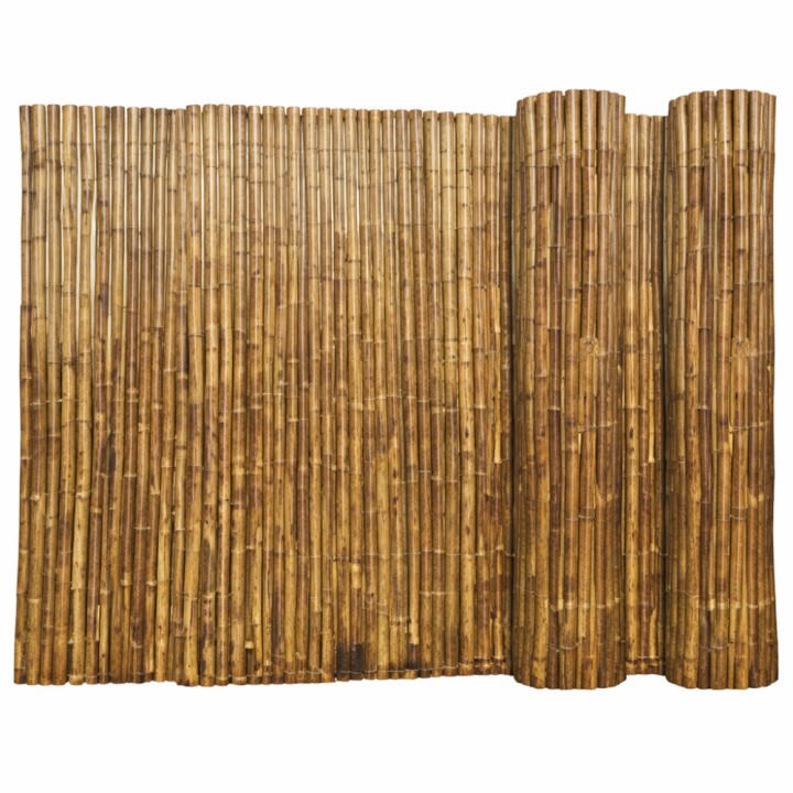 Canisse Bambou Rond Ambré Premium RIVIERA, Longueur 3m