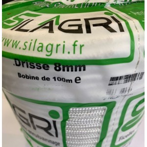 Corde - Drisse Polyamide diamètre 8mm Bobine de 100m