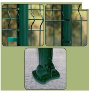 Piquet de Clôture Moreda EASYCLIP Vert Haut de Gamme pour panneau rigide
