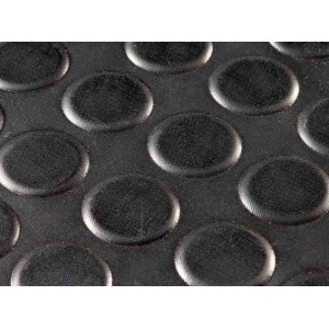 Revêtement caoutchouc pastillé ep. 3 mm, larg 1,20 m - rouleau longueur 10 m