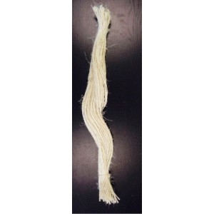 Ficelle Naturelle sisal blanc non huilé ( Bio) botte de 100 brins de 60 cm