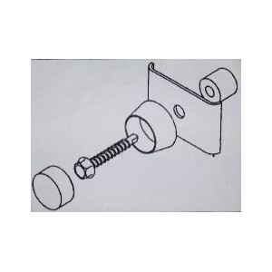 Kit de fixation Grillage sur Portillon Classic ou Classic Plus