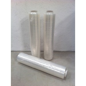 Le rouleau de film étirable manuel 15microns (150/100) largeur 45cm longueur 300m
