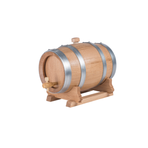 Fûts en chêne verni Allary avec robinet, cerclage galvanisé - 2 à 20 litres