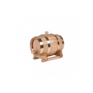 Fûts en chêne verni Allary avec robinet, cerclage laiton - 1 à 5 litres