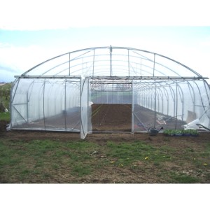 Serre tunnel Pro-Ser Axame, 9,60 x 10 m, pieds droits AXAMPRO910PEPCPRALE