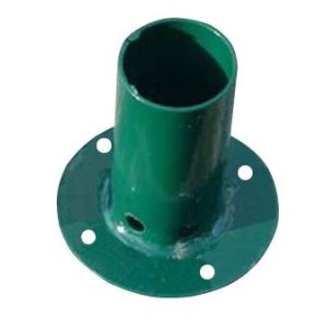 Platine de Fixation sur Muret Autobloquante pour Piquet T30 Verte