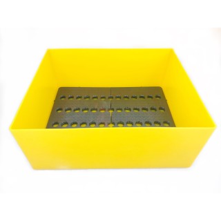 Bacs de rétention jaune Plast'Up, avec ou sans caillebotis - 99 L