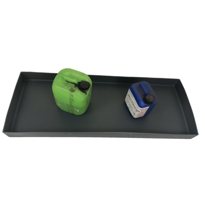 Bacs de rétention gris Plast'Up, avec ou sans caillebotis - 60 L