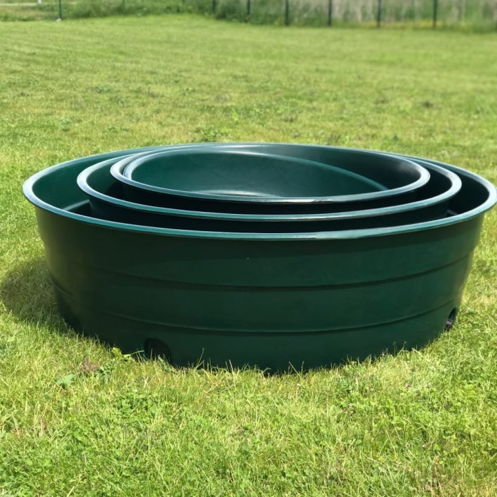Bacs pâturage PEHD Vert Plast'Up - 500 à 1900 L