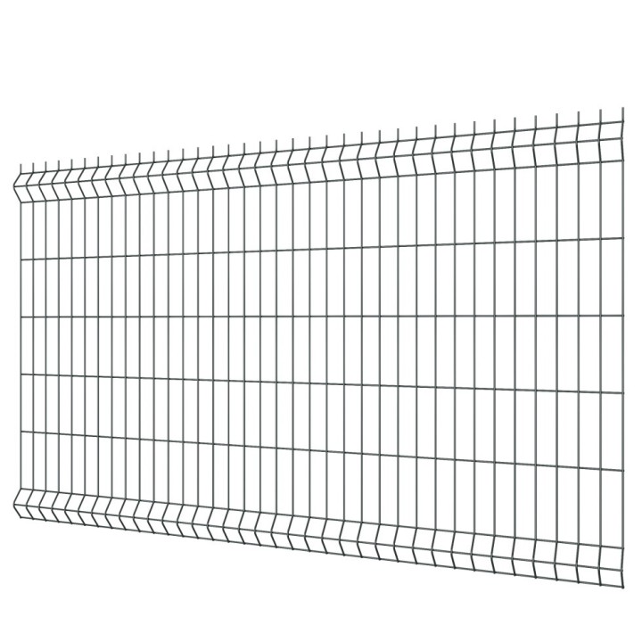 Grillage en panneau soudé plastifié gris anthracite 7016 - Longueur 2 m
