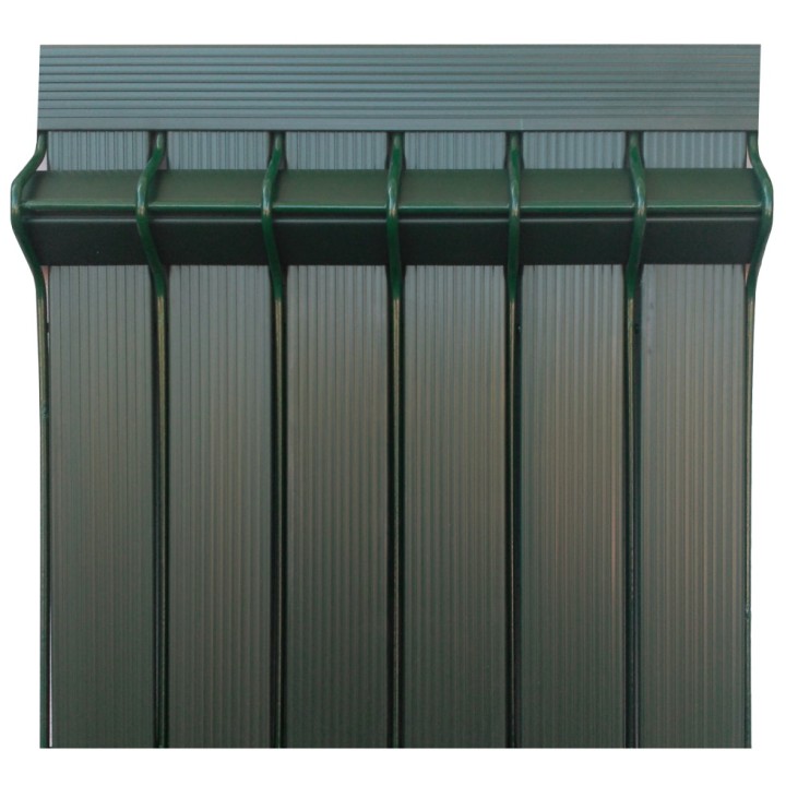 Lamelles d'occultation PVC Vert Panneau Rigide 2m50